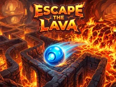 Spel Escape the lava aanlyn