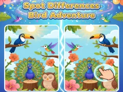 Spel Spot Differences Bird Adventure aanlyn