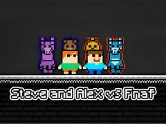 Spel Steve and Alex vs Fnaf aanlyn