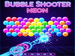 Spel Bubble Shooter Neon aanlyn