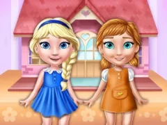 Spel Ellie And Annie Doll House aanlyn