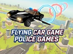 Spel Flying Car Game Police Games aanlyn