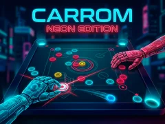 Spel Carrom Neon Edition aanlyn