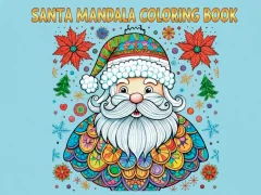 Spel Santa Mandala Coloring Pages aanlyn