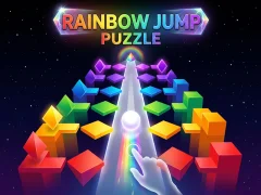 Spel Rainbow Jump Puzzle aanlyn