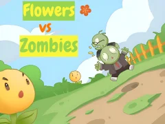 Spel Flowers vs Zombies aanlyn