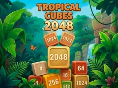 Spel Tropical Cubes 2048 aanlyn