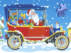 Spel Christmas Cars Jigsaw aanlyn