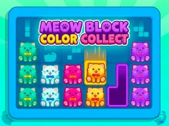 Spel Meow Block: Color Collect aanlyn