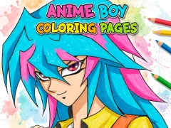 Spel Anime Boy Coloring Pages aanlyn