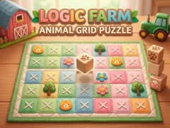 Spel Logic Farm: Animal Grid Puzzle aanlyn