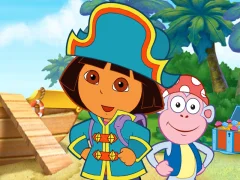 Spel Dora The explorer Dora's Pirate Boat Treasure Hunt aanlyn