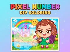 Spel Pixel Number  DIY Coloring aanlyn