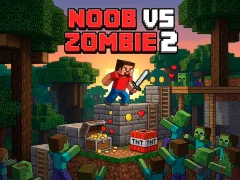 Spel Noob vs Zombie 2 aanlyn