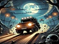 Spel Racing Car Destroying Zombie aanlyn