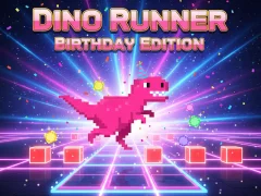 Spel Dino Runner Birthday Edition aanlyn