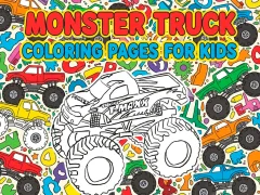 Spel Monster Truck Coloring Pages For Kids aanlyn