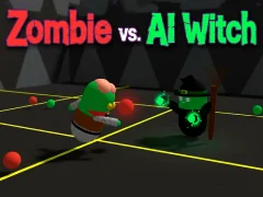 Spel Zombie vs. AI Witch aanlyn
