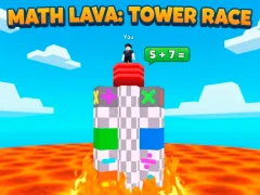 Spel Math Lava: Tower Race aanlyn