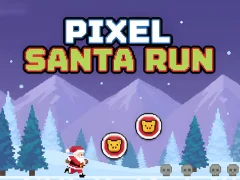 Spel Pixel Santa Run aanlyn