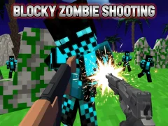Spel Blocky Zombie Shooting aanlyn