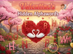 Spel Valentine's Hidden Alphawords aanlyn