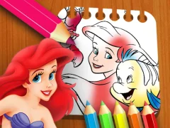 Spel The Little Mermaid Coloring Book aanlyn