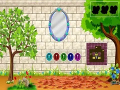 Spel White Brick Backyard Escape aanlyn