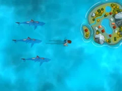 Spel Survive the Sharks aanlyn