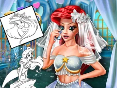 Spel Coloring Book for Ariel Mermaid aanlyn