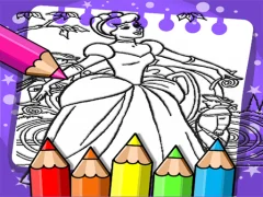 Spel Cinderella Color Book aanlyn
