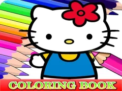 Spel Coloring Book for Hello Kitty aanlyn