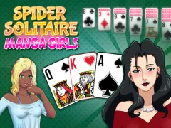 Spel Spider Solitaire Manga Girls aanlyn