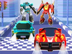 Spel Car Robot Transform Fight aanlyn