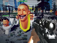 Spel Sniper Survival Skibidi Toilet aanlyn