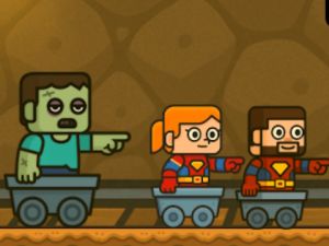 Spel 2 Speler Blockminer Escape  aanlyn
