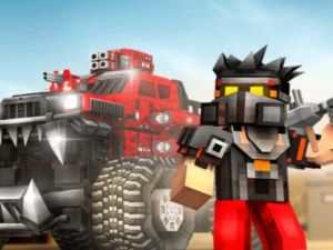 Spel Blokkerige motors: motorgeveg aanlyn