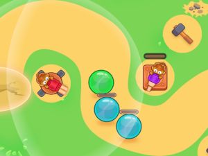 Spel Monkey Bubble Defense aanlyn