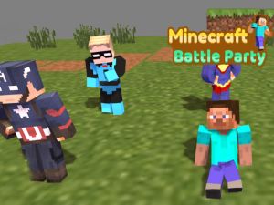 Spel Minecraft Battle Party aanlyn