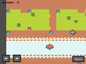 Spel 2D-vliegtuigskiet aanlyn