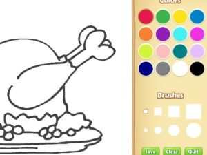 Spel Voedselkleurboek vir kinders aanlyn
