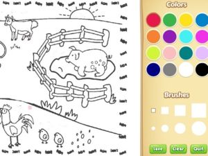 Spel Boerdery inkleurboek vir kinders aanlyn