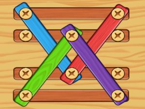 Spel Skroefmoerte boute hout los aanlyn