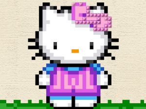 Spel Hello Kitty Cross Stitch aanlyn