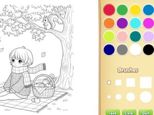 Spel Gesellige kleurboek vir kinders aanlyn