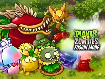 Spel Plants vs Zombies Fusion Mode aanlyn