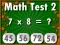Spel Math Test 2 aanlyn