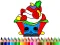 Spel Back To School: Cake Coloring Book aanlyn