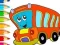 Spel Coloring Book: Bus aanlyn