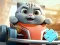 Spel Jigsaw Puzzle: Cat Racing Driver aanlyn
